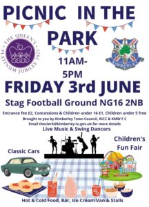 King Charles Coronation Picnic in the Park Poster