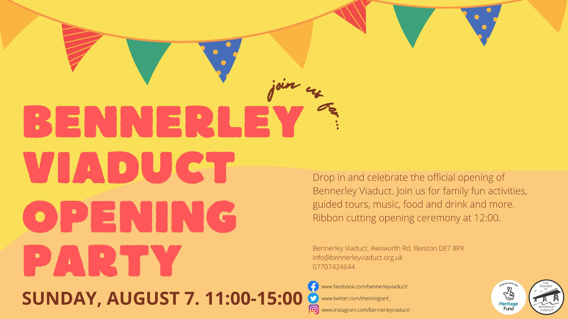 Bennerley Viaduct Opening Details Flyer